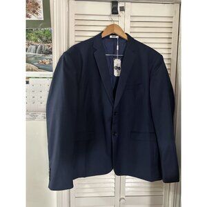 COOFANDY Mens Navy Casual Two Button Blazer Sport Coat 2XL